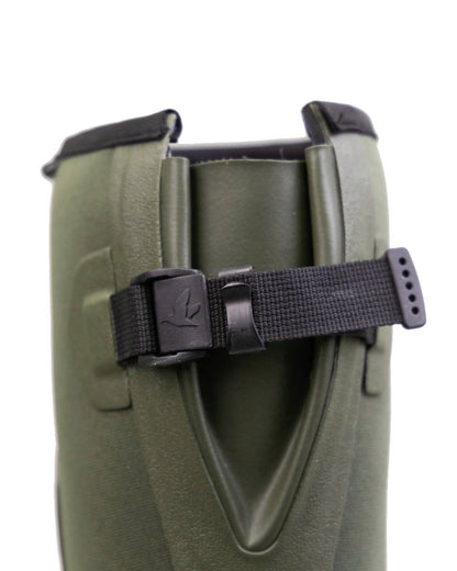 Pine Green Coloured Seeland Womens Hillside Flex Wellingtons on white background 