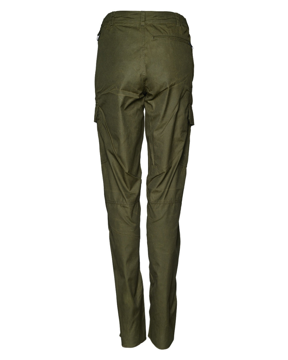 Pine Green Coloured Seeland Womens Key-Point Trousers on white background 