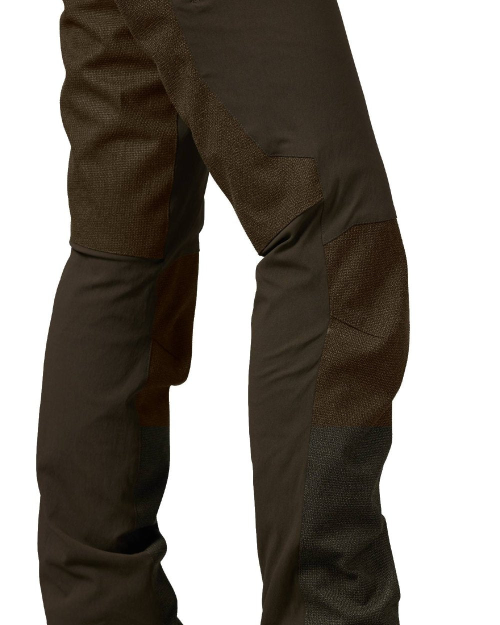 Pine Green coloured Seeland Womens Larch Membrane Trousers on White background 
