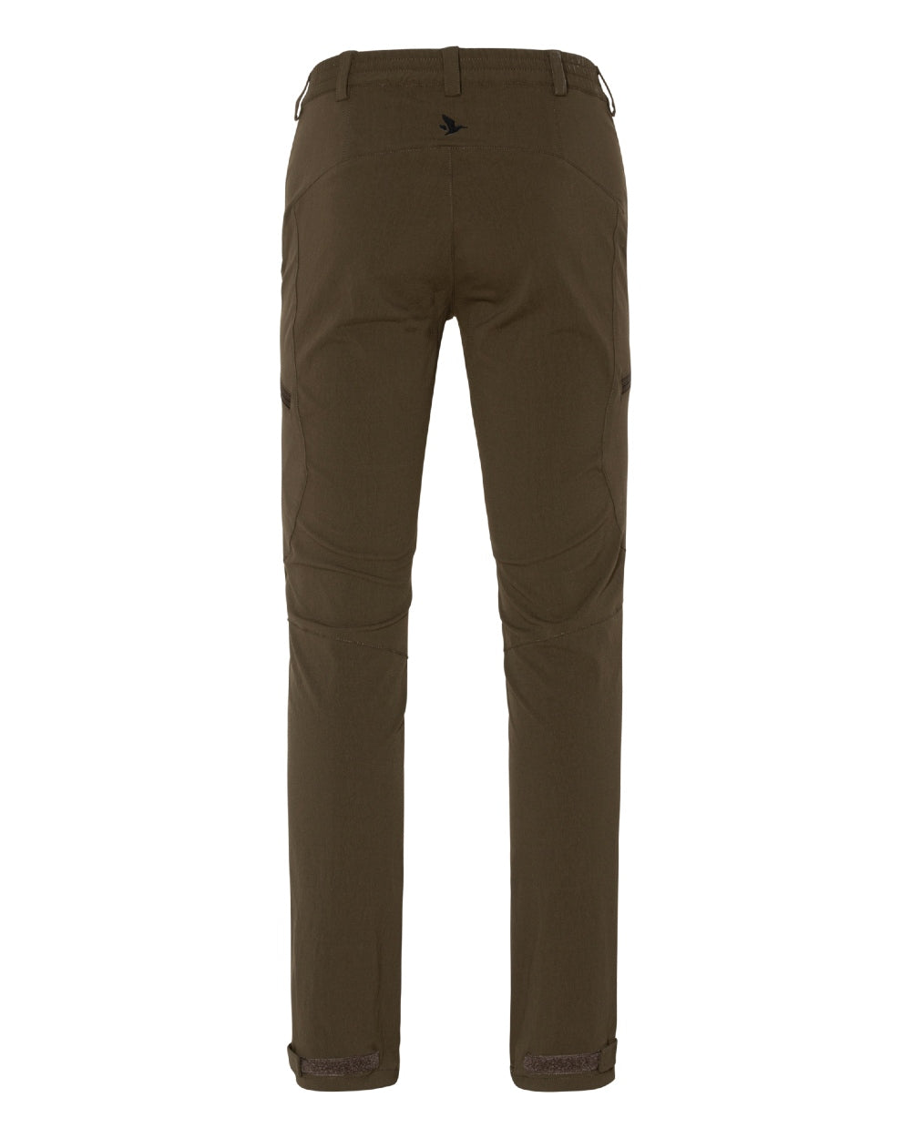 Pine Green coloured Seeland Womens Larch Stretch Trousers on White background 