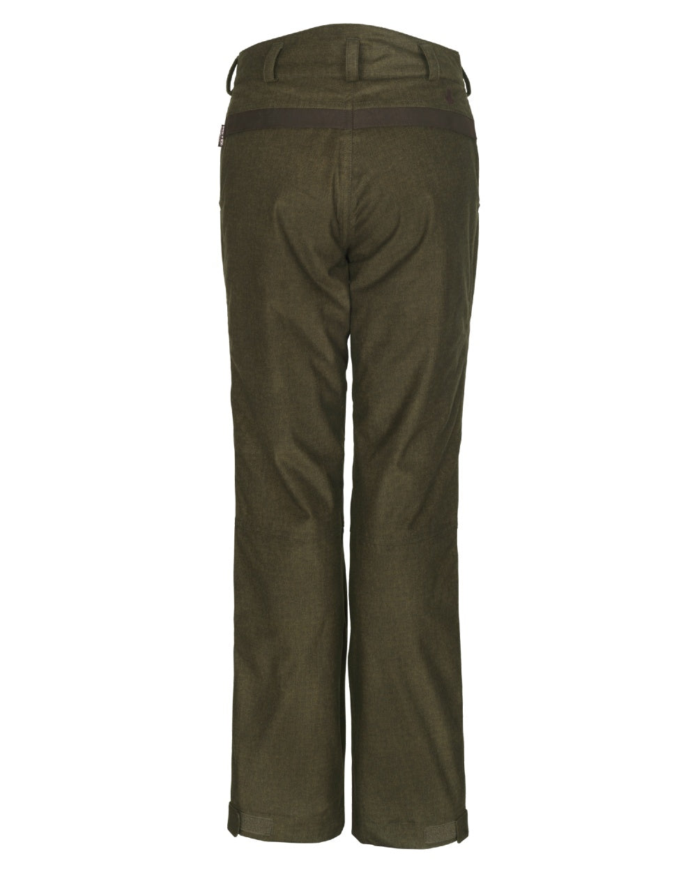 Pine Green Coloured Seeland Womens North Trousers on white background 