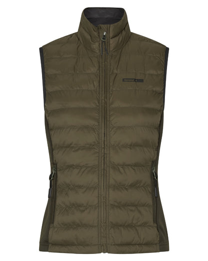 Light Pine Coloured Seeland Womens Therma Waistcoat on white background 