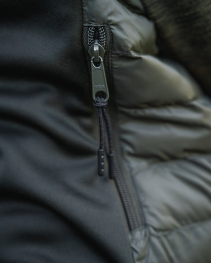 Light Pine Coloured Seeland Womens Therma Waistcoat on forest background 