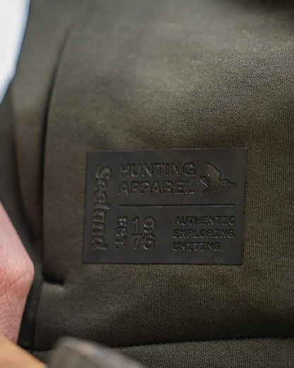 Pine Green Coloured Seeland Womens Tidal Tora Fleece Jacket on outdoor background 