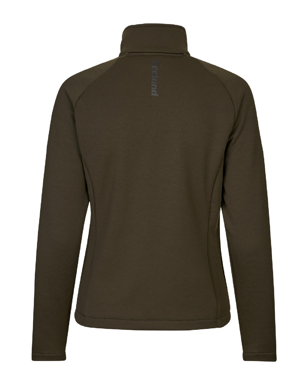 Pine Green Coloured Seeland Womens Tidal Tora Fleece Jacket on White background 