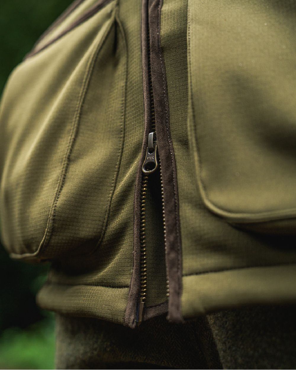 Light Pine Coloured Seeland Womens Wenlock Faye Jacket on outdoor background 