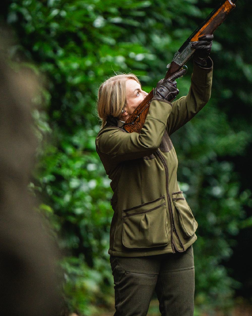 Light Pine Coloured Seeland Womens Wenlock Faye Jacket on outdoor background 