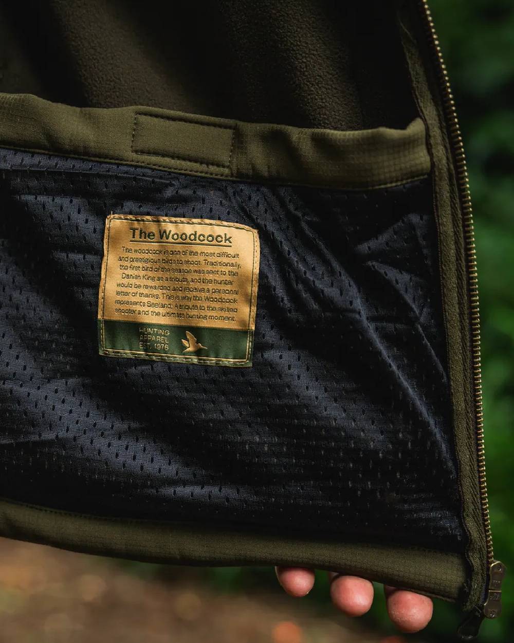 Light Pine Coloured Seeland Womens Wenlock Faye Jacket on outdoor background 