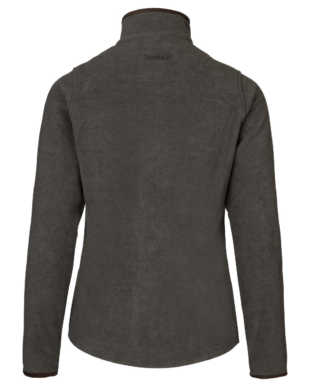 Dark Grey Melange Coloured Seeland Womens Woodcock Ivy Fleece Jacket on White background 