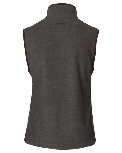 Dark Grey Melange Coloured Seeland Womens Woodcock Ivy Fleece Waistcoat on White background 