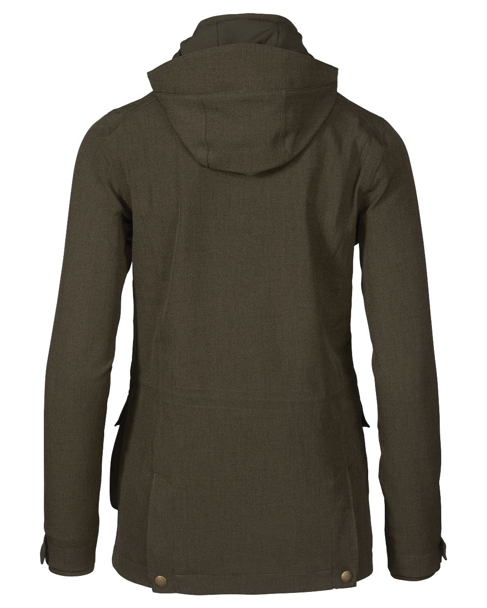 Shaded Olive coloured Seeland Woodcock Advanced Ladies Jacket on white background 