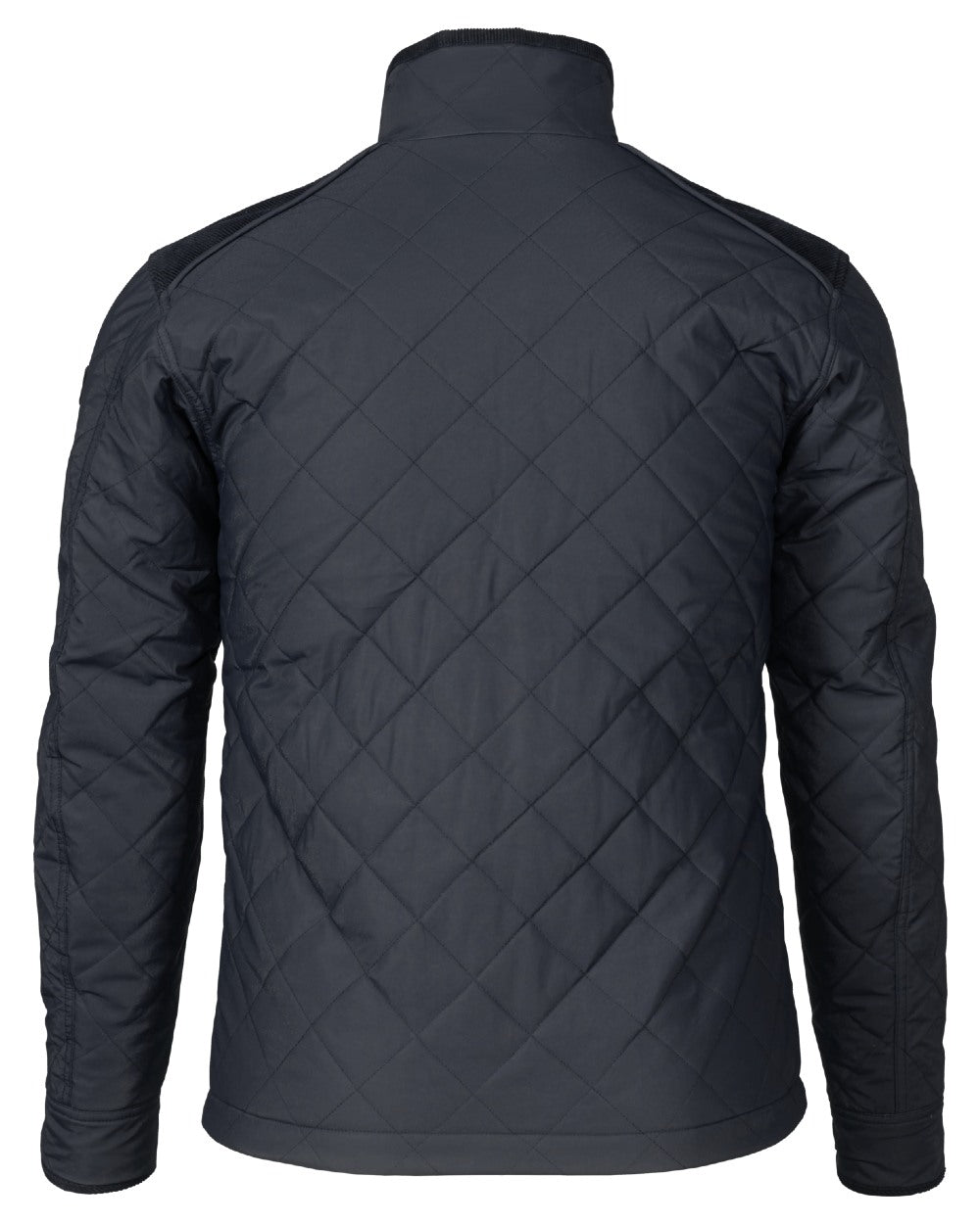 Classic Blue Coloured Seeland Woodcock Advanced Quilted Jacket on White background 