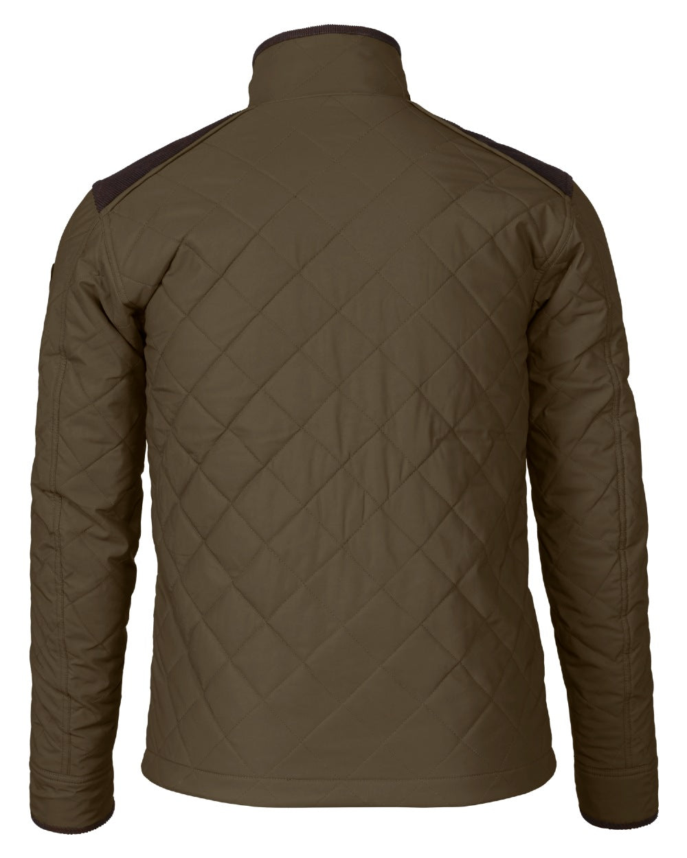 Shaded Olive Coloured Seeland Woodcock Advanced Quilted Jacket on White background 