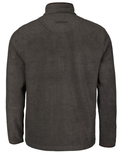 Dark Grey Melange Coloured Seeland Woodcock Earl Fleece Jacket on White background 