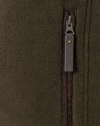 Pine Green Melange coloured Seeland Woodcock Earl Waistcoat on white background 