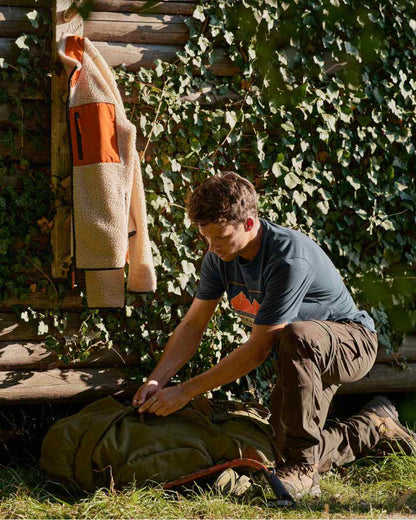 Sandshell Coloured Seeland Zephyr Fleece Jacket on outdoor background 