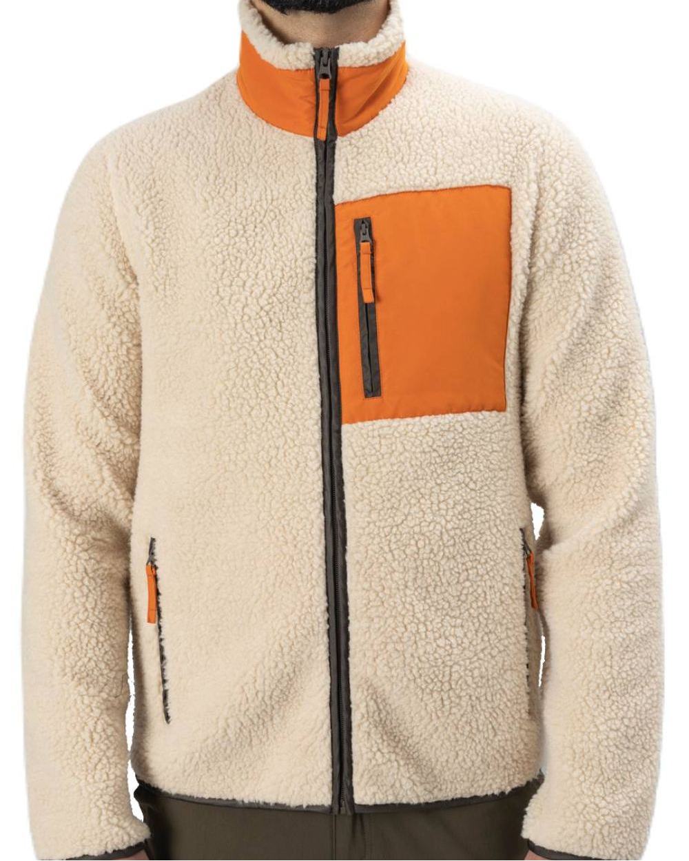 Sandshell Coloured Seeland Zephyr Fleece Jacket on White background 