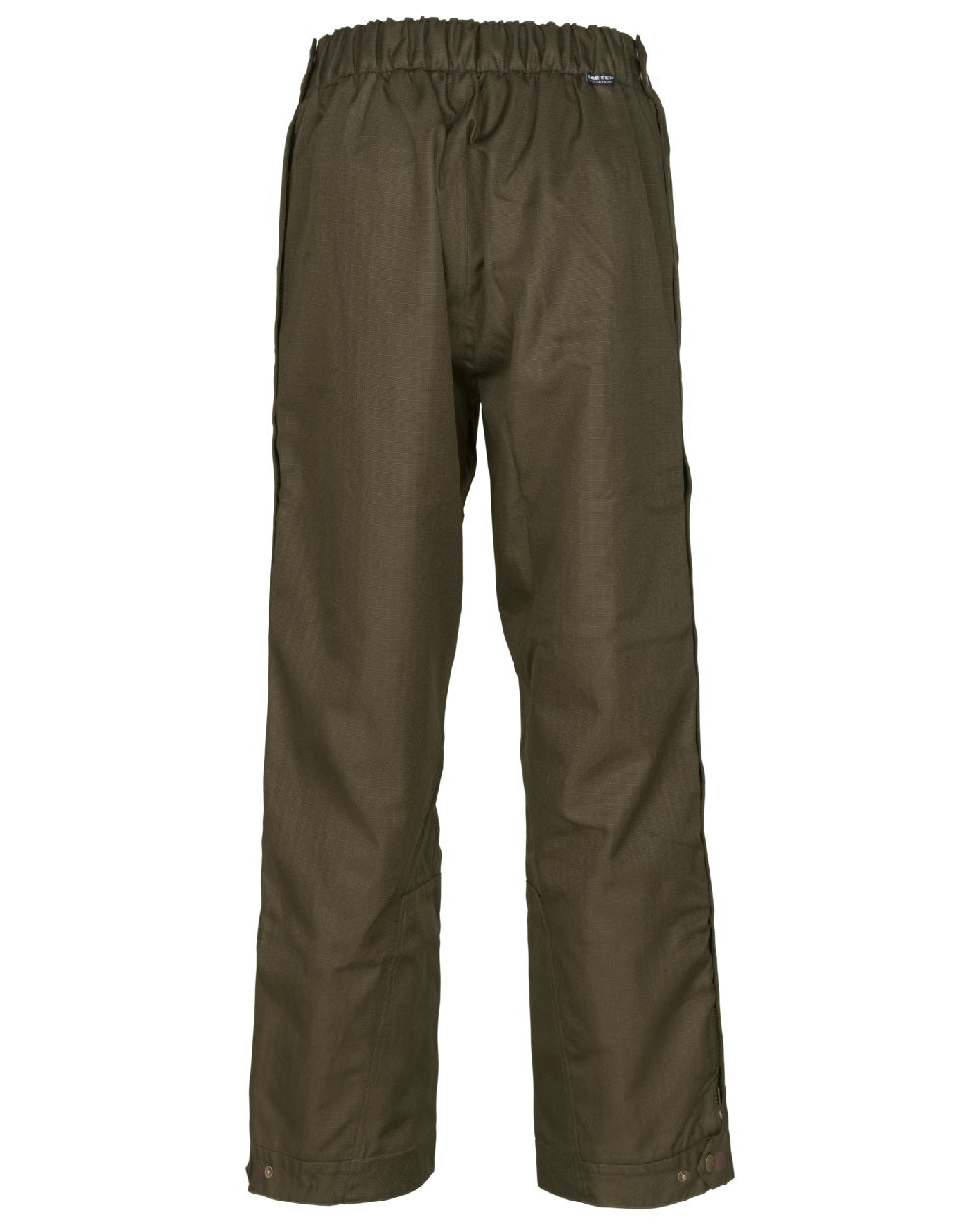 Shaded Olive Coloured Seeland Buckthorn Zip Leg Overtrousers on white background 