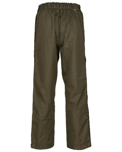 Shaded Olive coloured Seeland Buckthorn Zip Leg Overtrousers on a white background