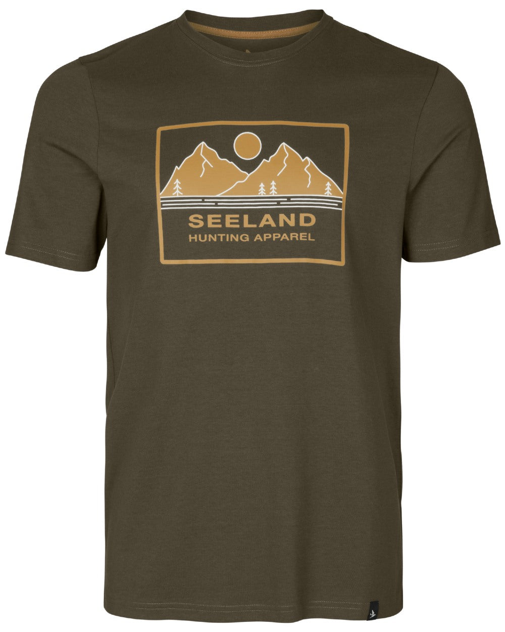 Grizzly Brown coloured Seeland Kestrel T-Shirt on white background 