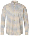 Classic Yellow Check coloured Seeland Shooting Shirt on white background #colour_classic-yellow-check