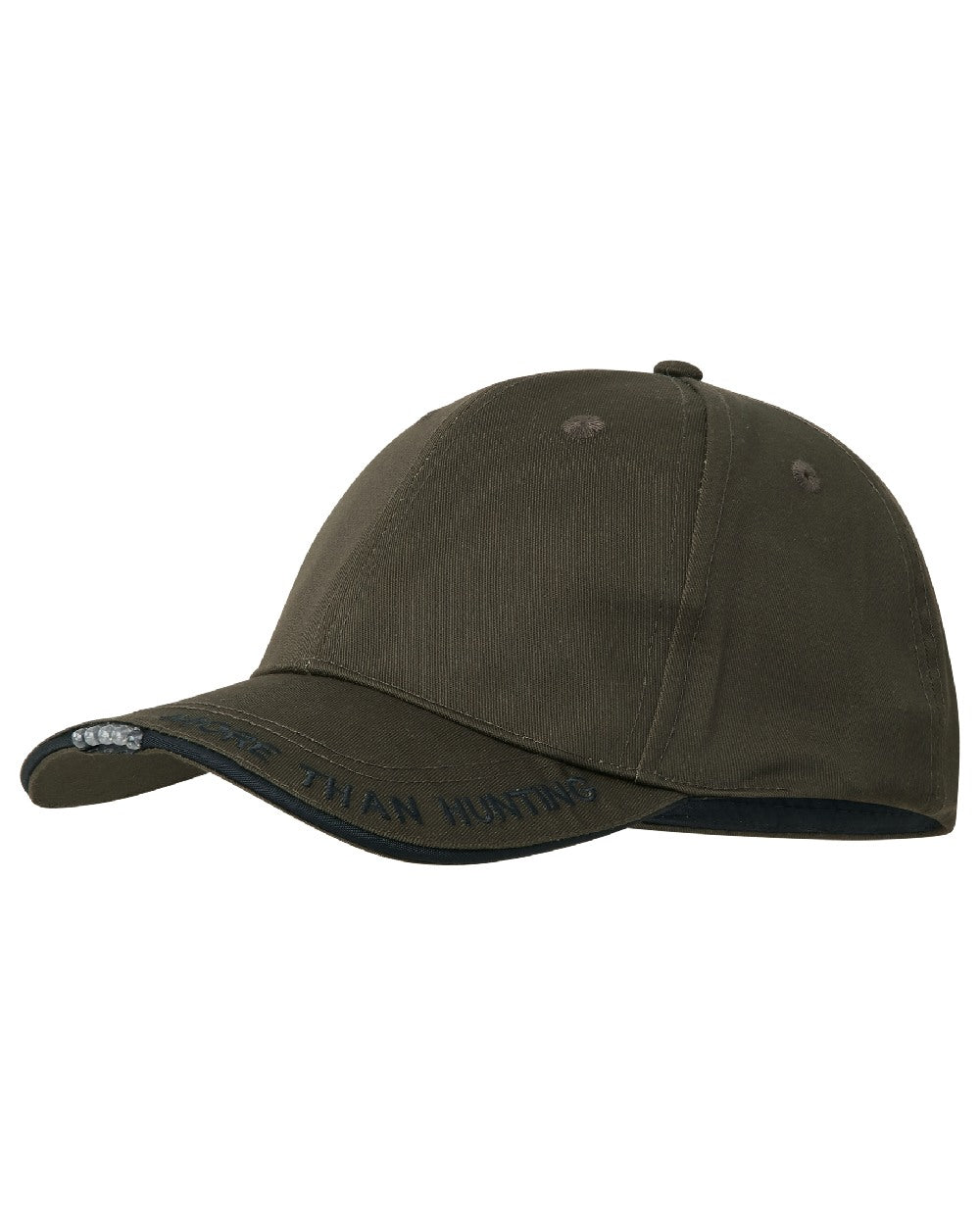 Pine Green coloured Seeland Slate LED Cap on white background