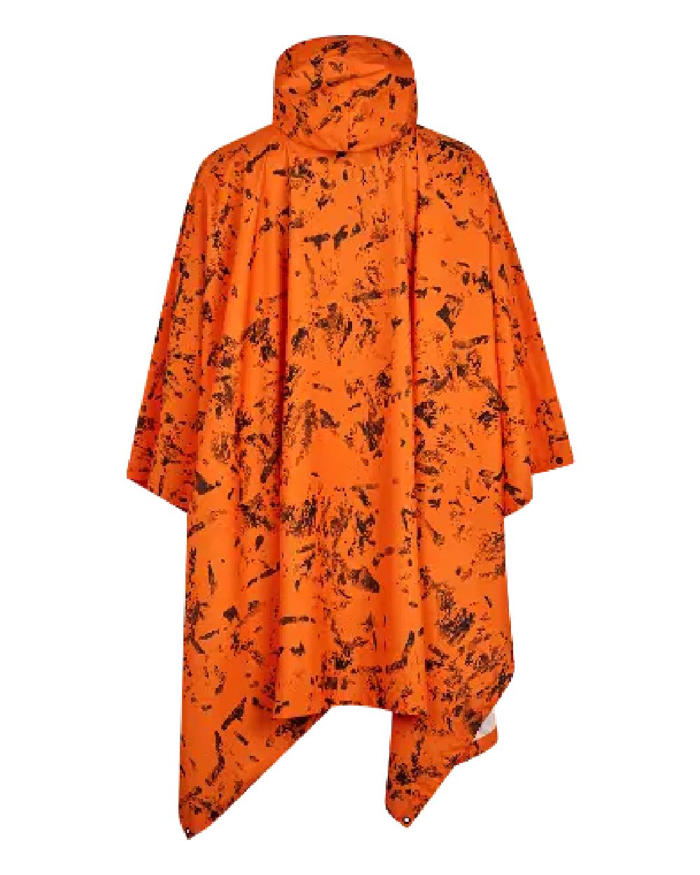 Seeland Taxus Camo Rain Poncho in InVis Blaze Orange 