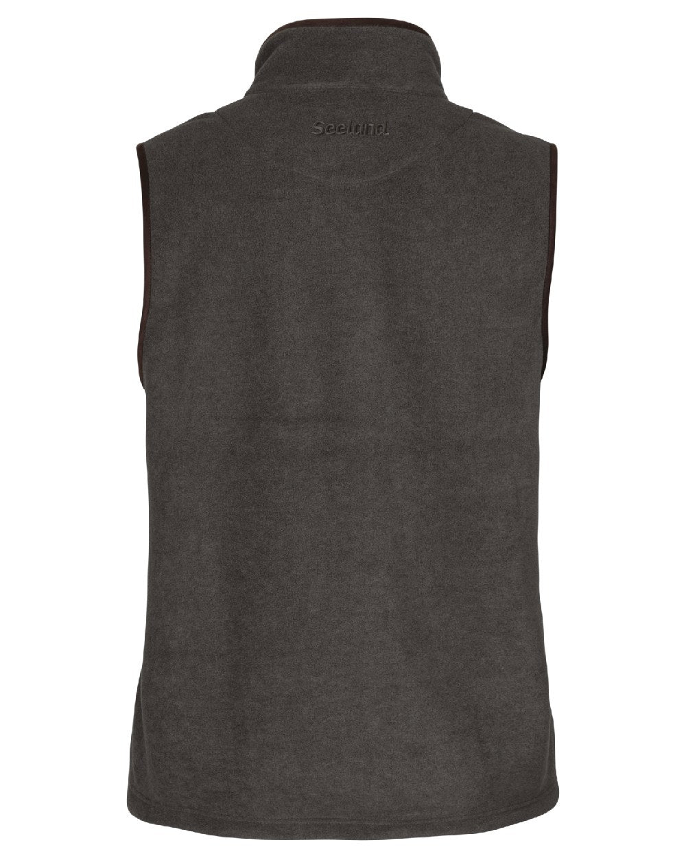 Dark Grey Melange coloured Seeland Woodcock Earl Waistcoat on white background 