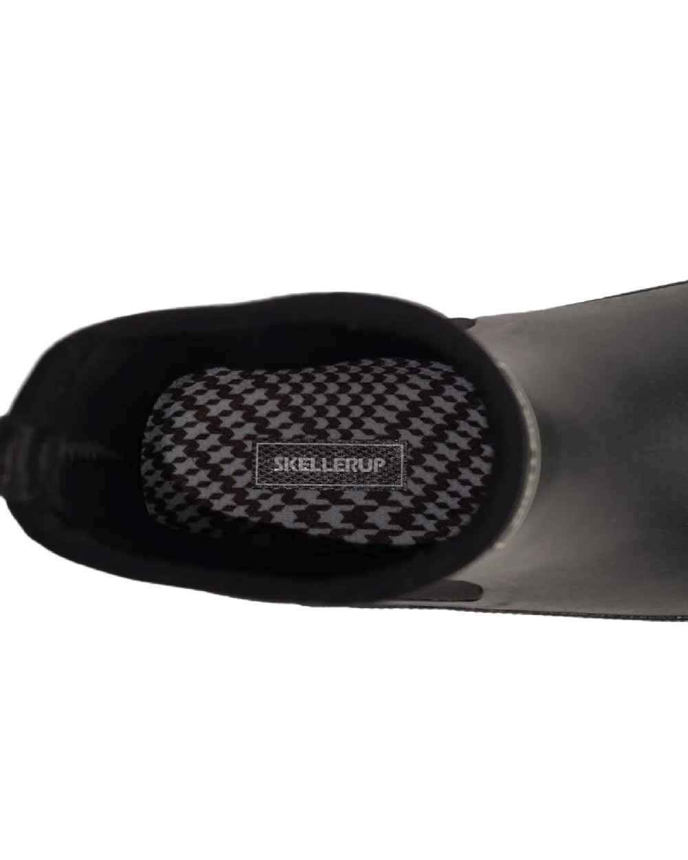 Black coloured Skellerup Meadow Ankle Boots on white background 