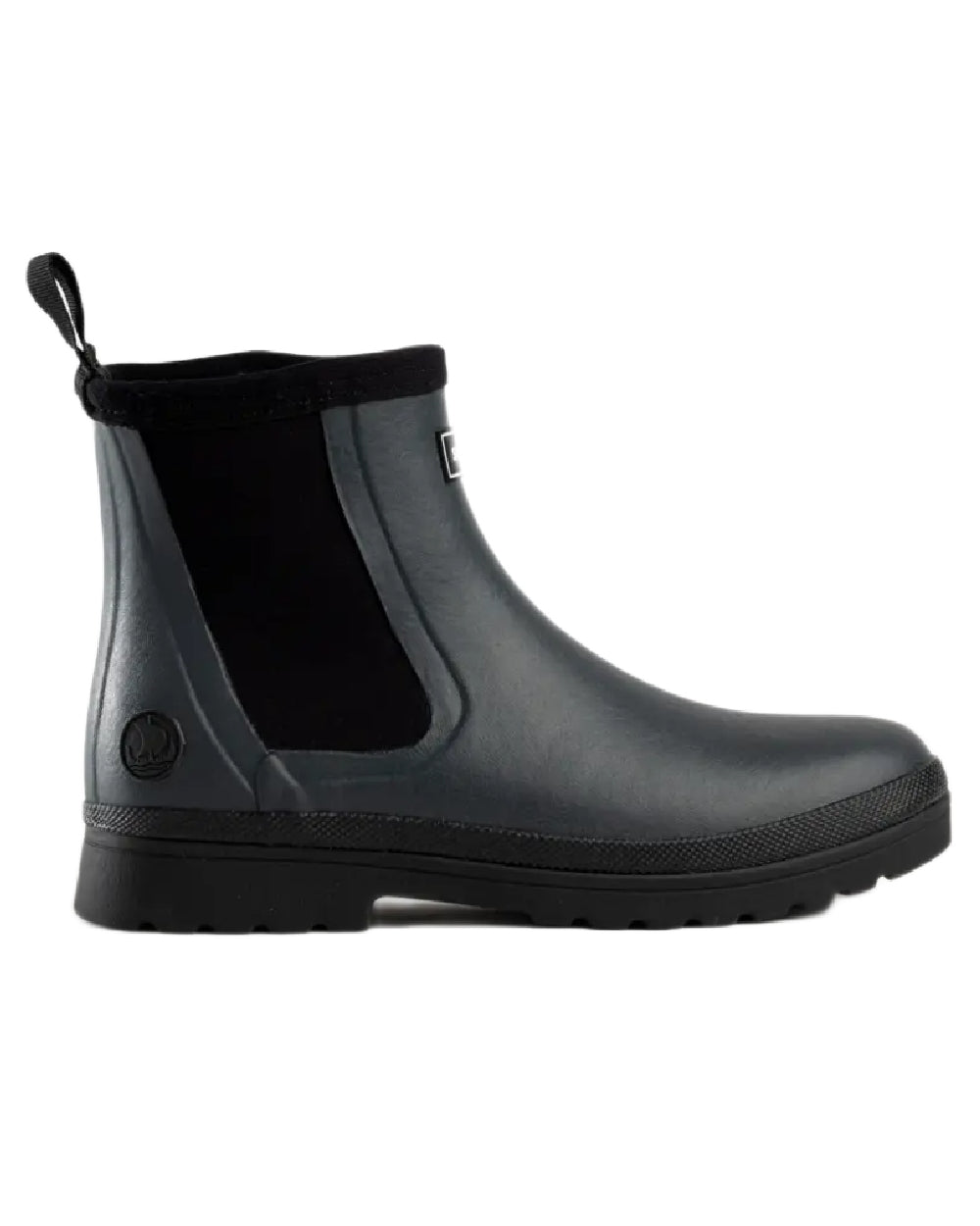 Midnight coloured Skellerup Meadow Ankle Boots on white background 