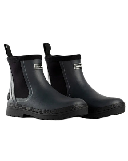 Midnight coloured Skellerup Meadow Ankle Boots on white background 