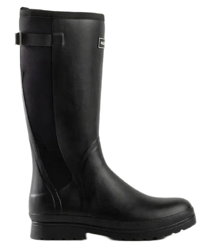 Black coloured Skellerup Womens Meadow Wellingtons on white background 