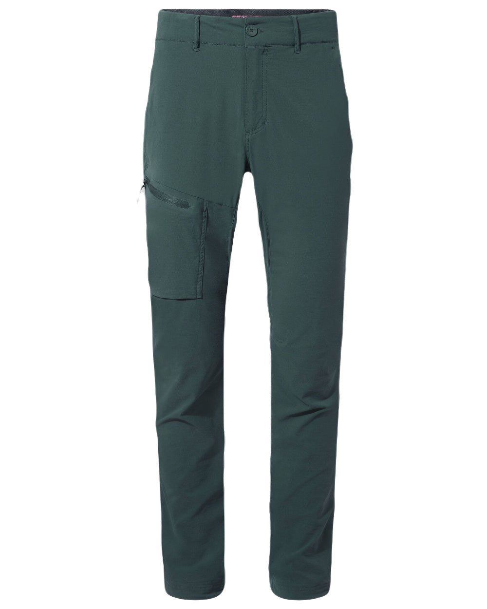Spruce Green Coloured Craghoppers Mens NosiLife Pro Active Trousers On A White Background 