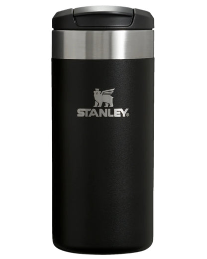 Black Coloured Stanley AeroLight Transit Mug 0.35L on white background 