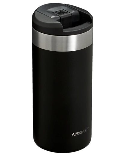 Black Coloured Stanley AeroLight Transit Mug 0.35L on white background 