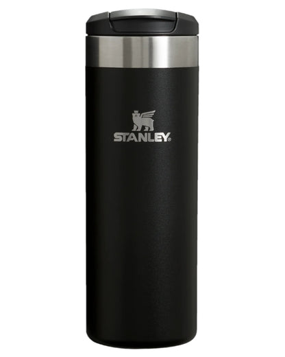 Black Coloured Stanley AeroLight Transit Mug 0.47L on white background 
