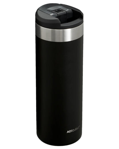Black Coloured Stanley AeroLight Transit Mug 0.47L on white background 