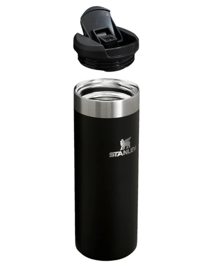 Black Coloured Stanley AeroLight Transit Mug 0.47L on white background 