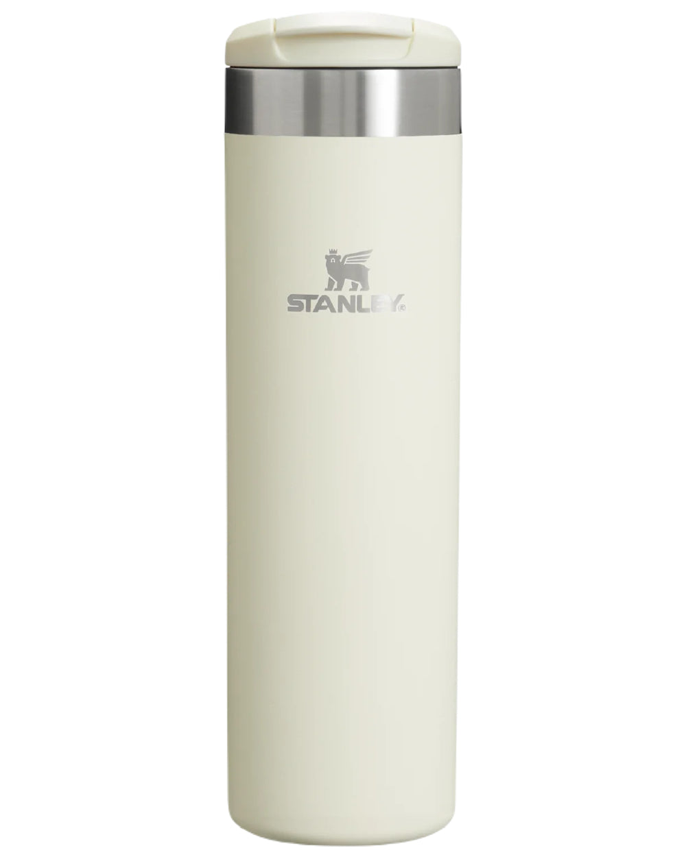 Cream Gloss coloured Stanley AeroLight Transit Mug 0.6L on white background 