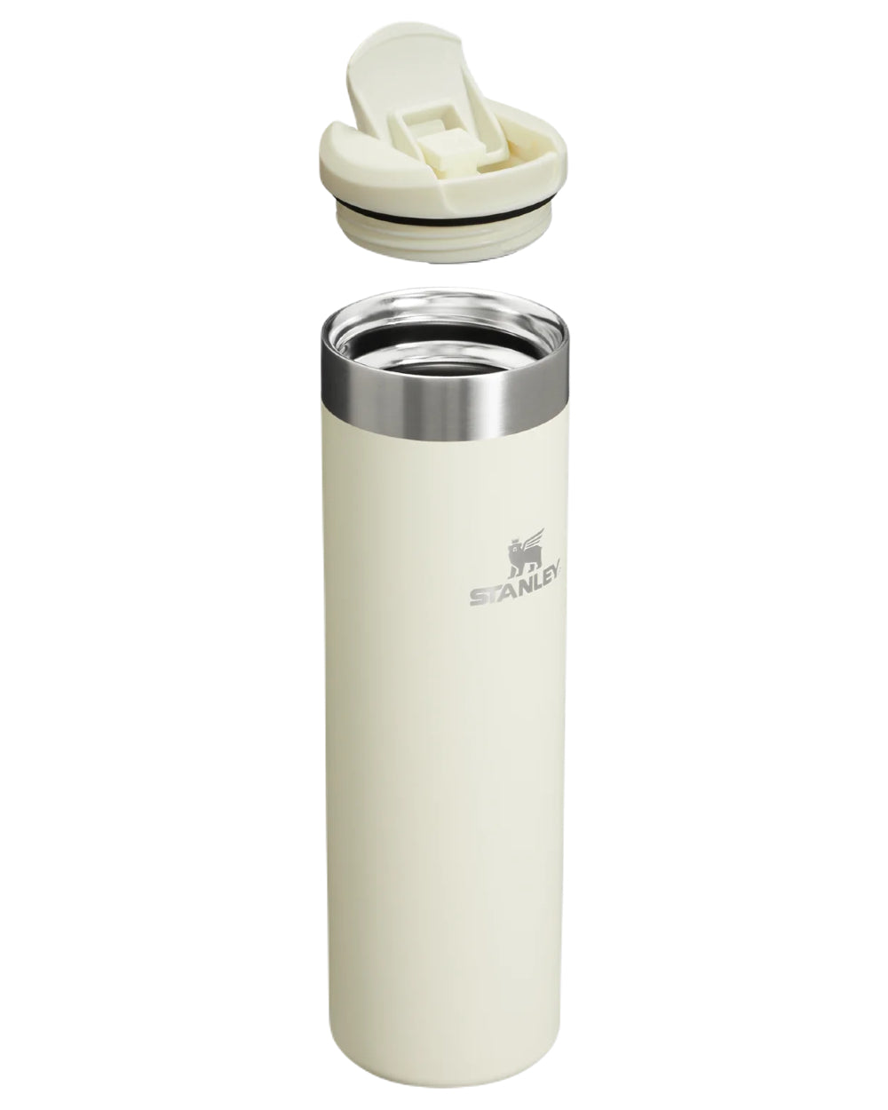 Cream Gloss coloured Stanley AeroLight Transit Mug 0.6L on white background 