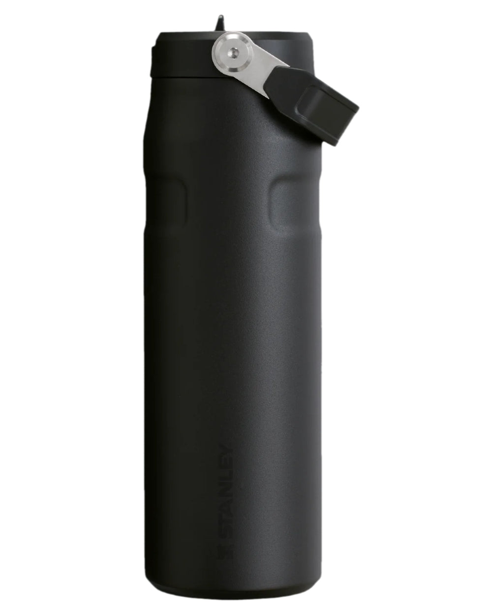Black Coloured Stanley IceFlow Flip Straw 2.0 Bottle 0.7L on white background 