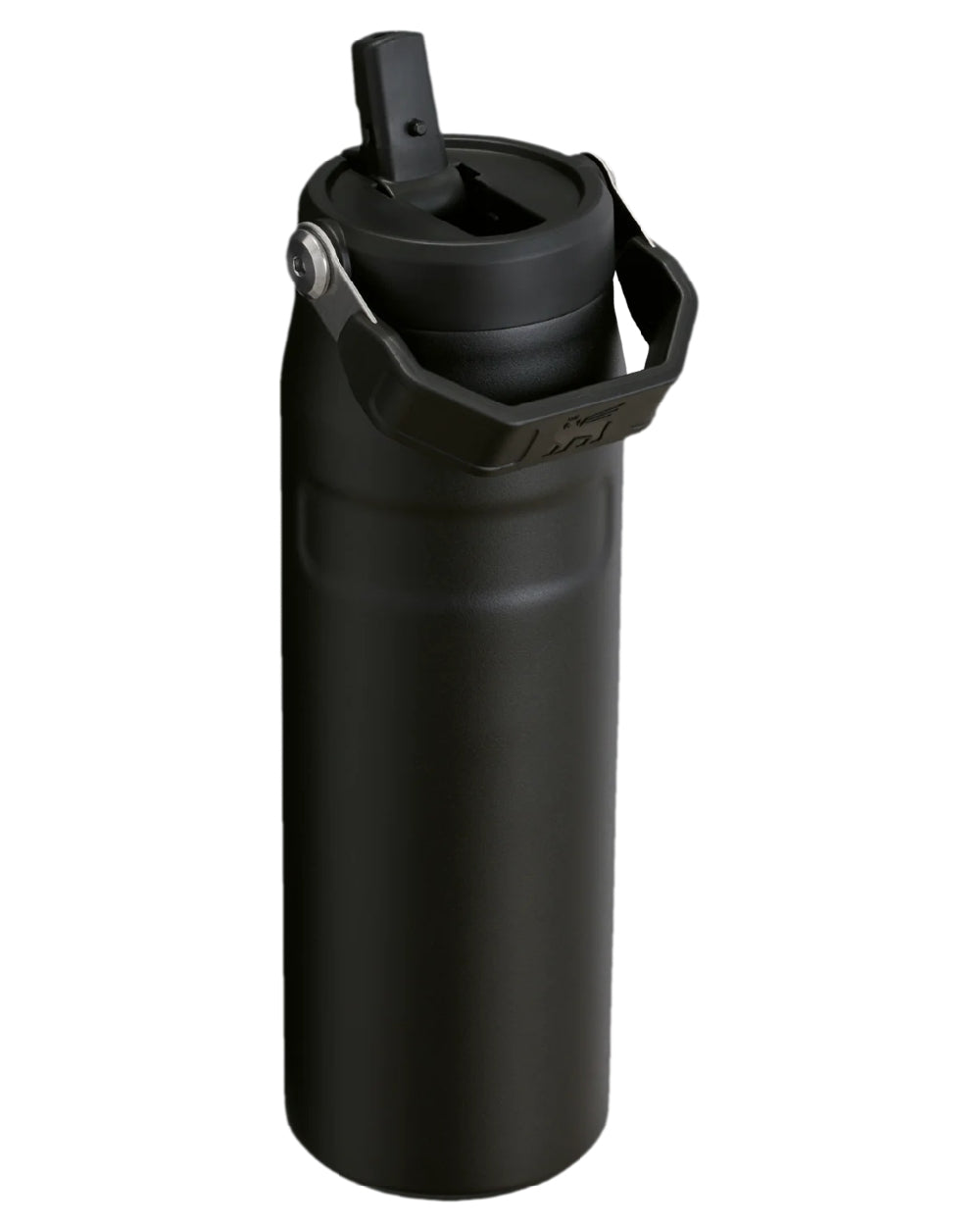 Black Coloured Stanley IceFlow Flip Straw 2.0 Bottle 0.7L on white background 