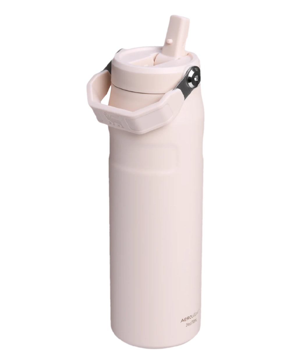 Rose Quartz Coloured Stanley IceFlow Flip Straw 2.0 Bottle 0.7L on white background 