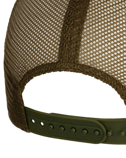 Green Beige coloured Stetson American Heritage Gasoline Trucker Cap on white background 