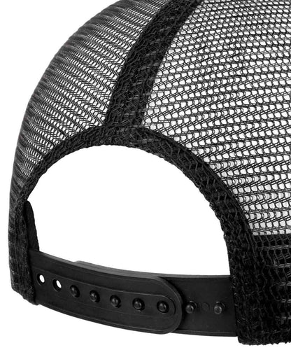 Grey Black coloured Stetson Black Highway Trucker Cap on white background 