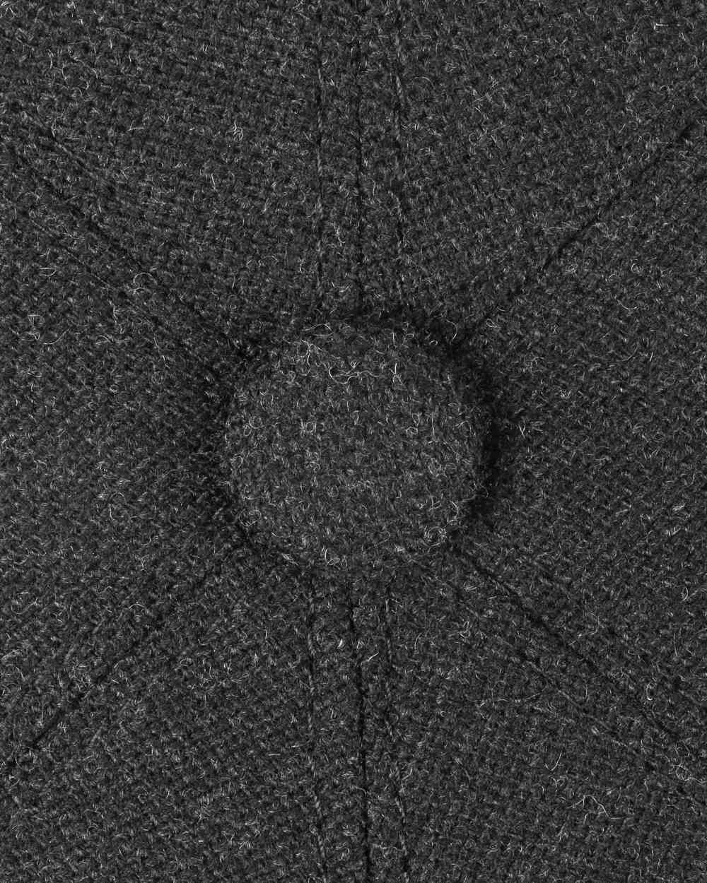 Anthracite coloured Stetson Brooklin Wool Cashmere Flat Cap on white background 