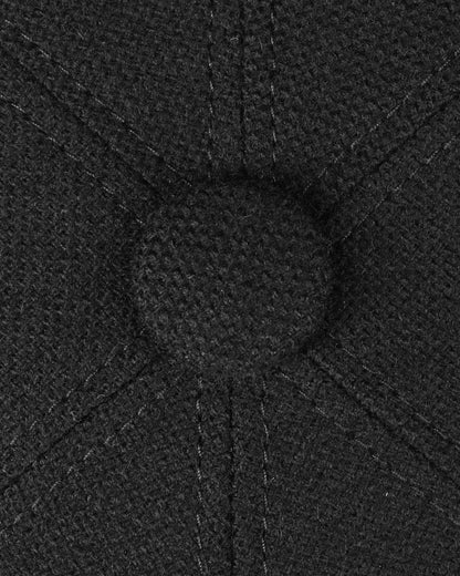 Black coloured Stetson Brooklin Wool Cashmere Flat Cap on white background 