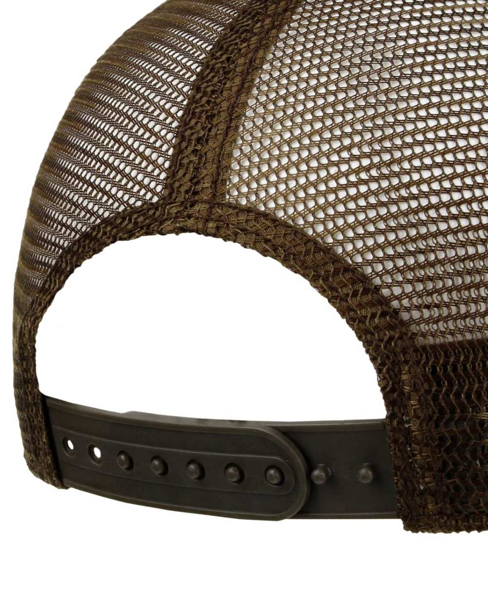 Light Green Khaki Stetson Explorer Since 1865 Trucker Cap on white background 