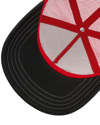 Black Grey coloured Stetson Garage American Heritage Trucker Cap on white background 