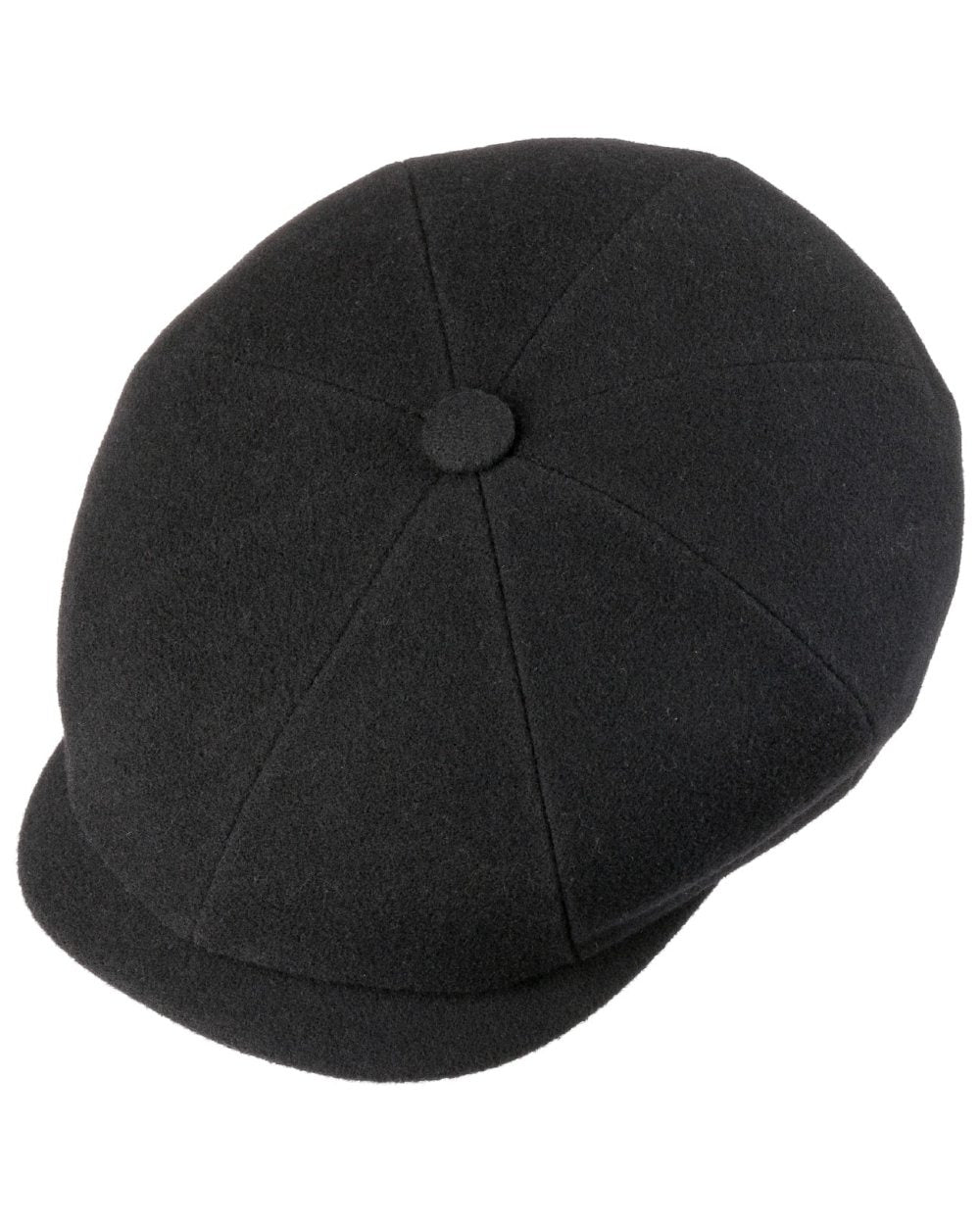 Black coloured Stetson Hatteras Noir Cap on white background 